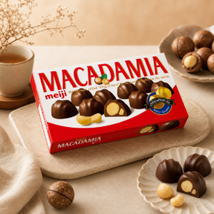 Meiji Macadamia Chocolate – 9 unidades, 64 g