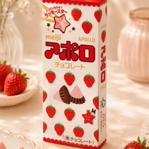 Meiji Apollo Strawberry Chocolate – 46 g