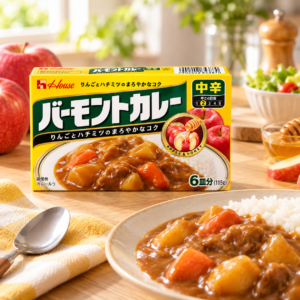 House Vermont Curry Medium Hot – Roux de curry japonés con manzana y miel, 115 g