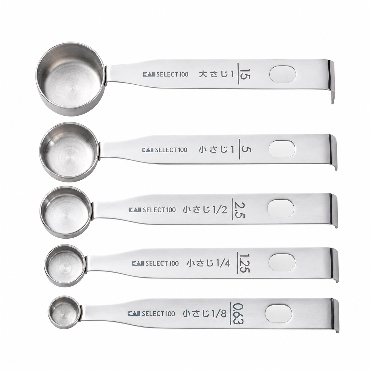 KAI SELECT100 Measuring Spoons — Set de 5 cucharas medidoras - Imagen 2