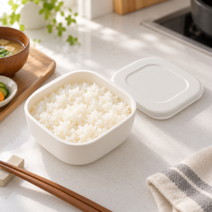 MARNA Kiwami Frozen Rice Container — Recipiente para arroz congelado, blanco