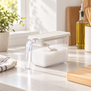 MARNA Seasoning Pot — Recipiente para condimentos 370 ml, blanco